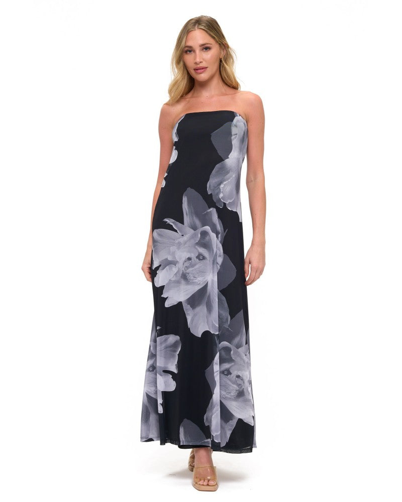 Tube Maxi Dress in Mesh D974-P828