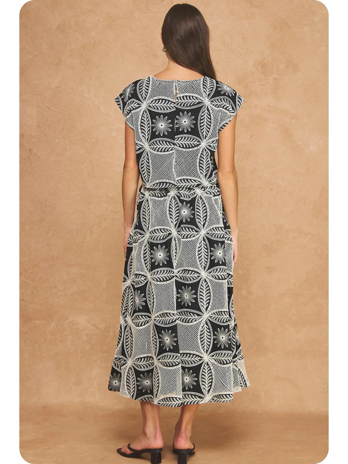 Embroidered Geometric 2-Piece Set SET-0115-H