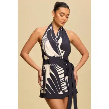 Lism Wrap Halter Dress LD11223