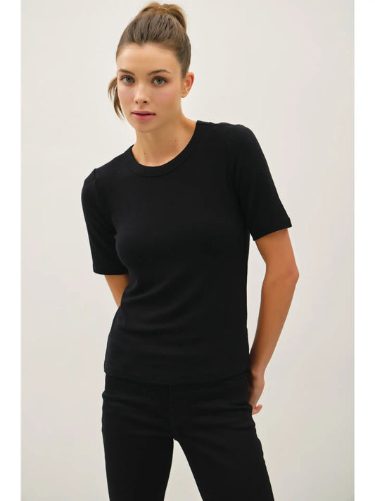 Ultra Soft Basic Short Sleeve Top 19746