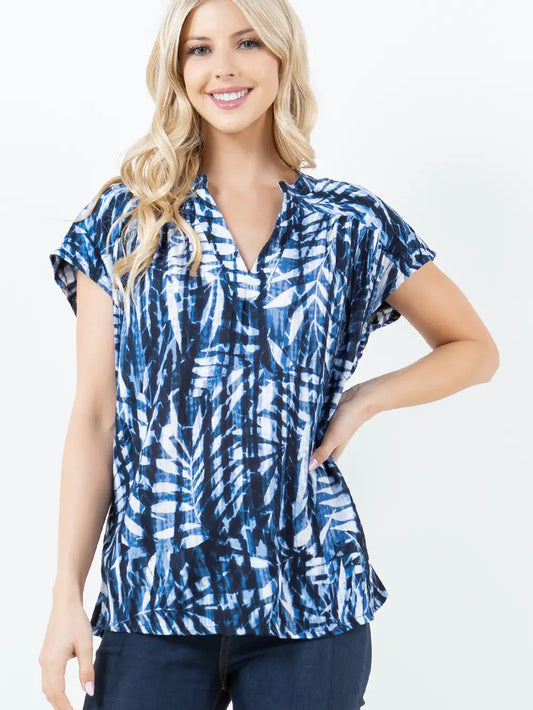 Print Short Sleeve Top M52400