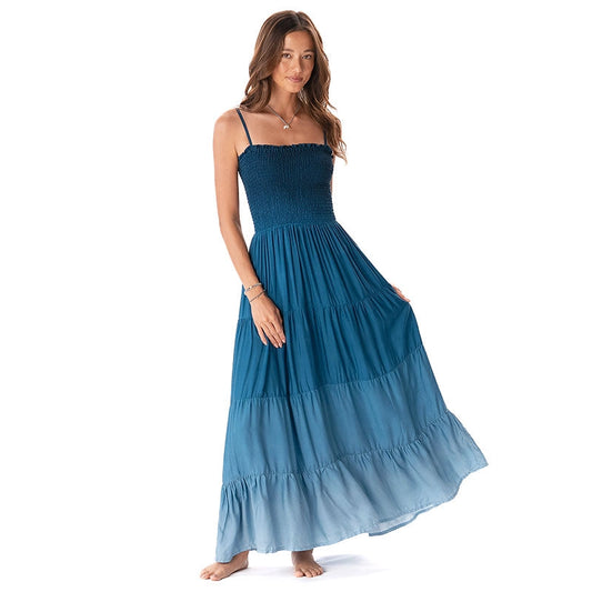 Ocean Mist Rayon Mai Tai Maxi Dress 64238-ADJ-S