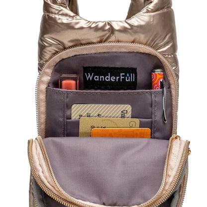 Gold Shiny Hydrobag® with Solid Matching Strap WBB1GOSOLID