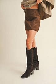 Fitted Suede Mini Skirt S25268