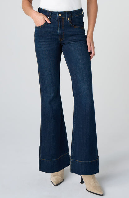 Hannah Outlaw Flare Jean - Duskwood Blue