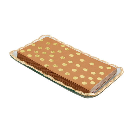 Glass Gold Guest Napkin Set 40080035